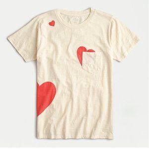 J. Crew Vintage Cotton Heart T-Shirt